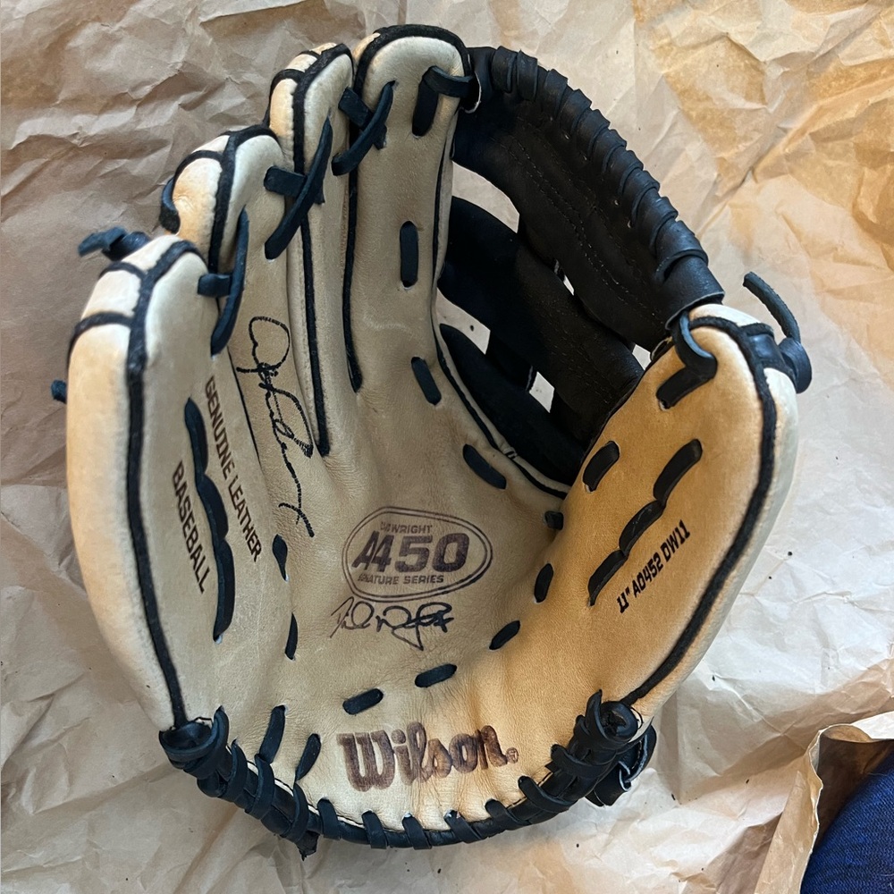 Wilson David Wright A450 Baseball Glove A0452 11” Right Hand Genuine Leather